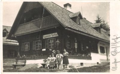 trahutten gasthaus sagmeister voderseite